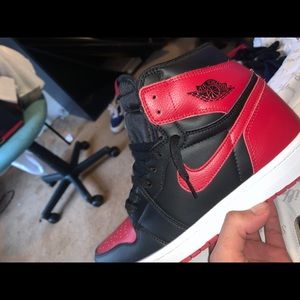2016 bred Jordan 1s.